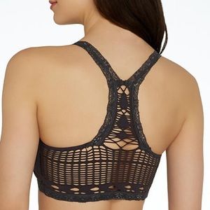 Free People - M/L - crochet racerback bralette